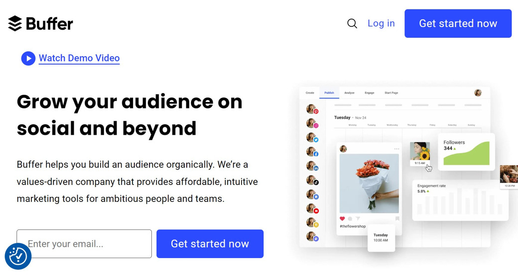 Buffer main page