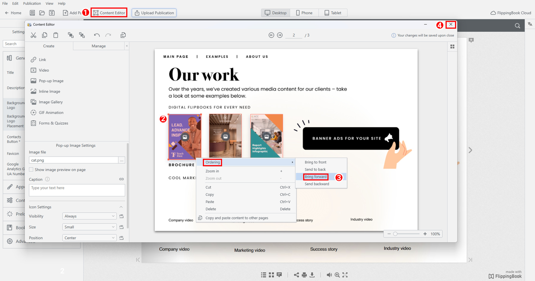 Tips and tricks in the Content Editor | FlippingBook