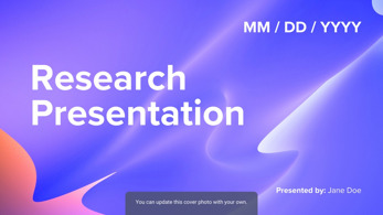Canva research presentation