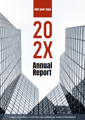 Canva annual report template