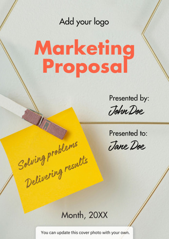 Canva marketing proposal template