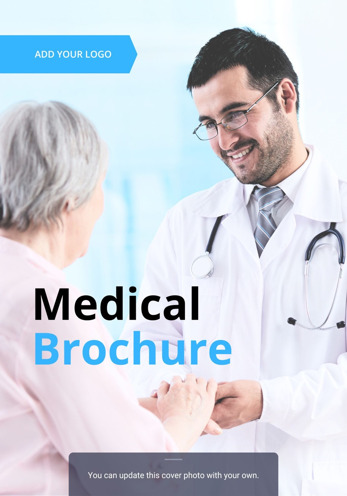 Canva medical brochure template
