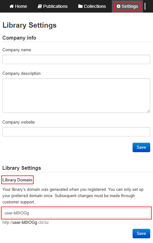 Changing of subdomain name