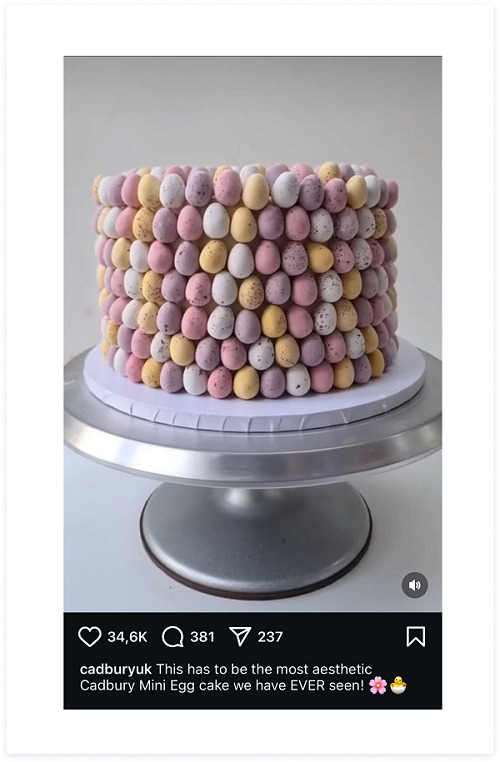 Easter eggs cake