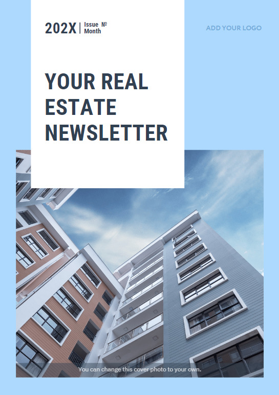 Real estate newsletter template
