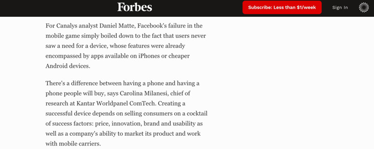 Forbes article excerpt