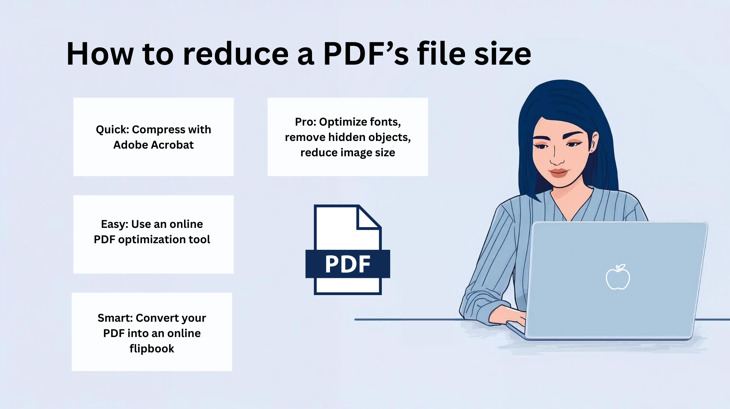 Key takeways on how to reduce a PDF's file size