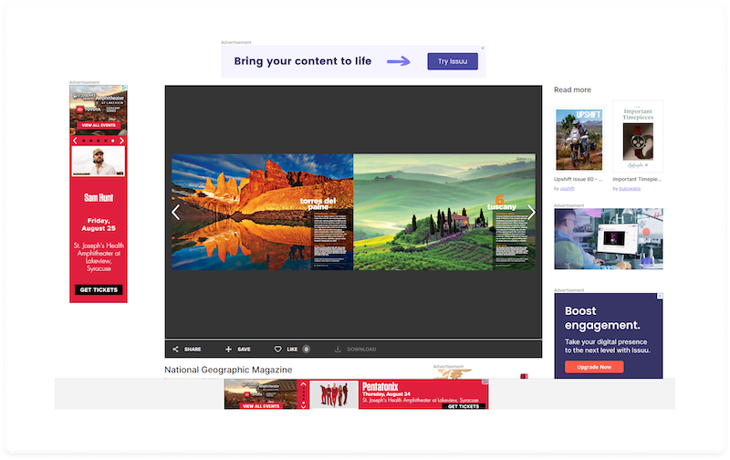 Issuu software example
