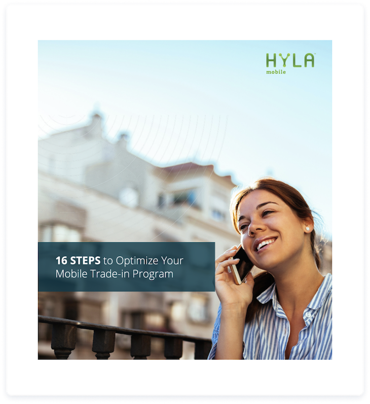 16 Steps to Optimize Your Mobile Trade-in Program by Hyla Mobile white paper example