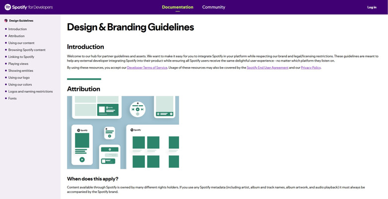 Spotify brand guidelines