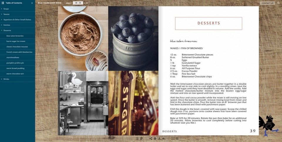 table of contents