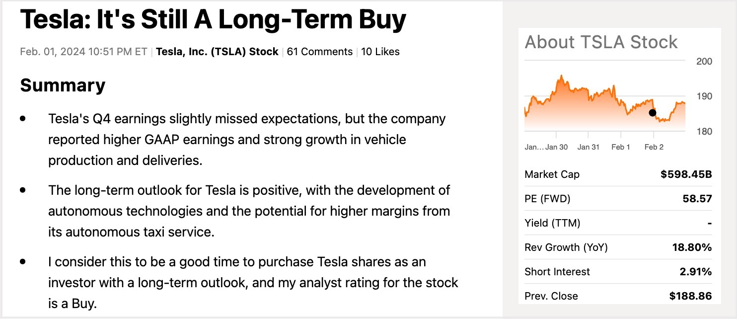 A Market Analysis Example