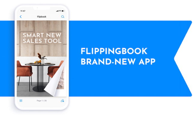 Meet FlippingBook Brand-New App: Share and Track Collateral on the Go